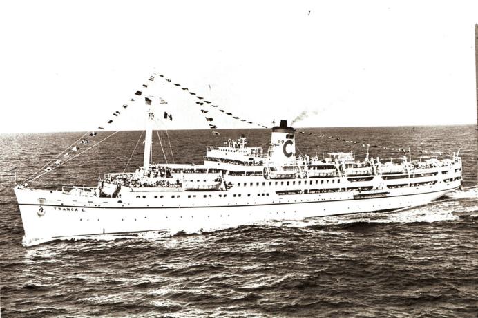 MS Franca C (later Doulos) was one of the first-ever cruise ships.