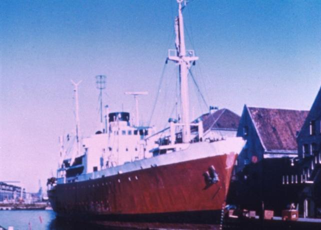 Umanak, the vessel that became the original Logos, in 1970.