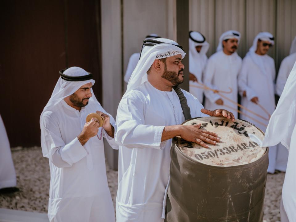 Abu Dhabi, UAE :: Local musicians perform for the official opening.